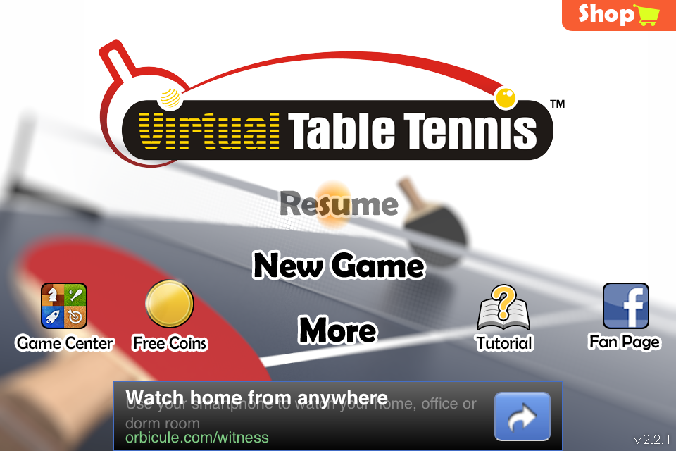 Virtual Table Tennis Online 2