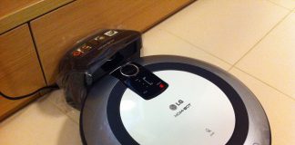 รีวิว หุ่นยนต์ดูดฝุ่น LG HOM-BOT VR5906LM LG HOMBOT VR5906LM