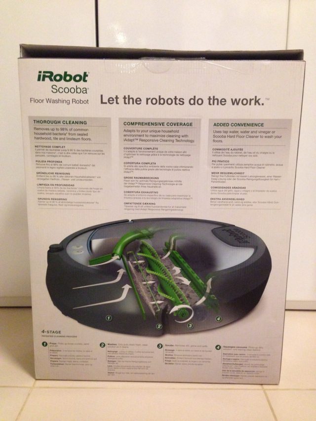 iRobot Scooba 390 Box Rear
