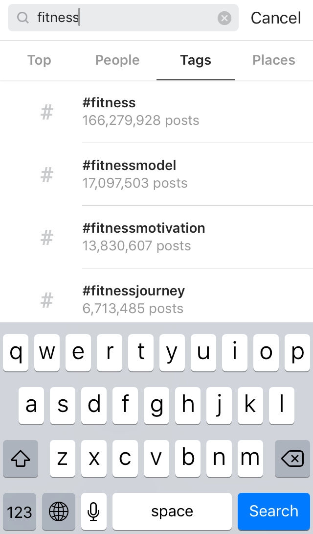 Hashtag Instagram Keyword EN Fitness