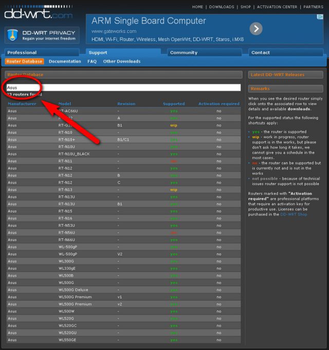 DD-WRT Supported Router