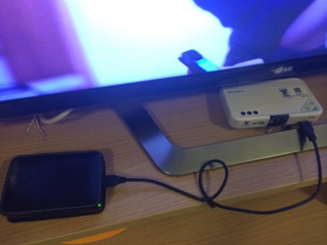 MCOT HDBOX View with External Harddisk