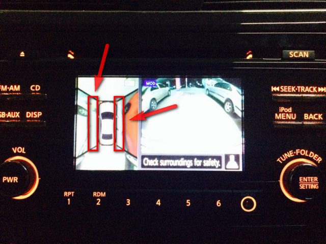Nissan Teana L33 Camera View (ภาพจากกล้องวีดีโอ ท้ายรถ หลังรถ)
