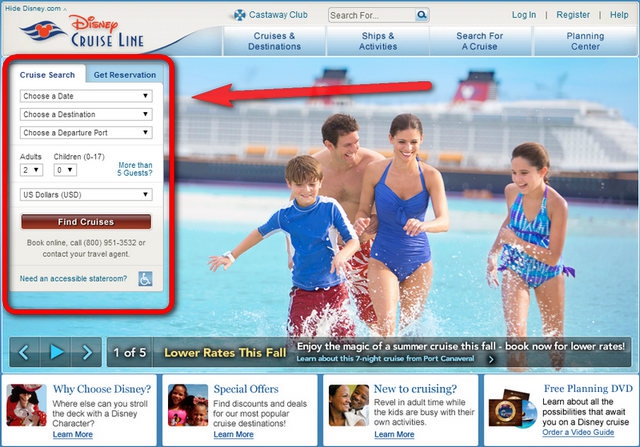 Disney-Cruise-Line-Website-Index