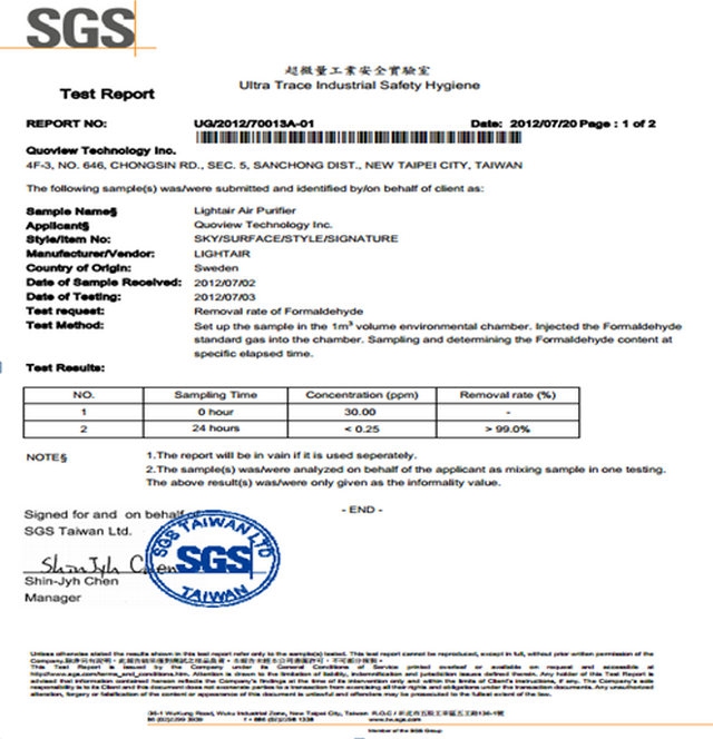 Light-Air-IonFlow-50-Formaldehyde-Removal-Rate-Certificate