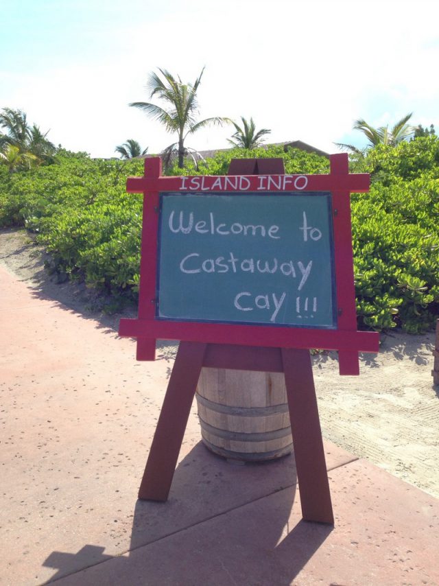 Castaway Cay Island Welcome Sign