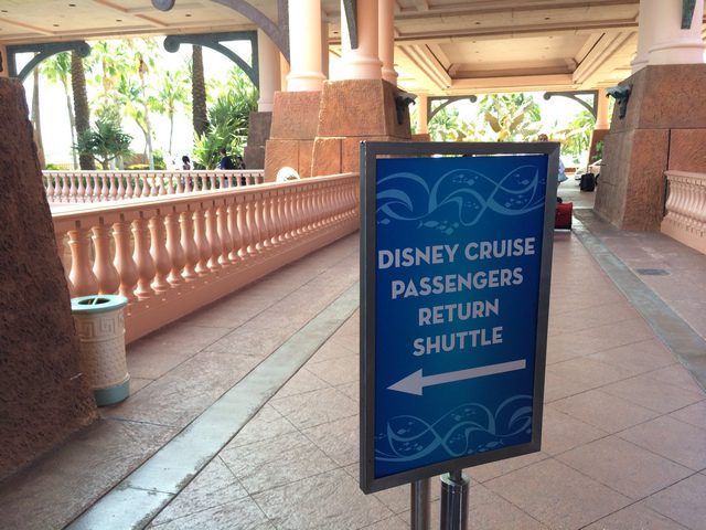 Disney Cruise Dream Port Adventure Return Passenger Sign