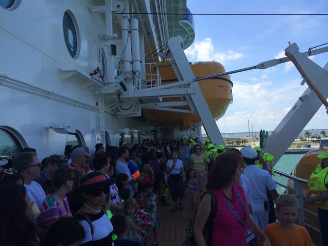 Disney Cruise Dream Ship Evacuation Practice 2