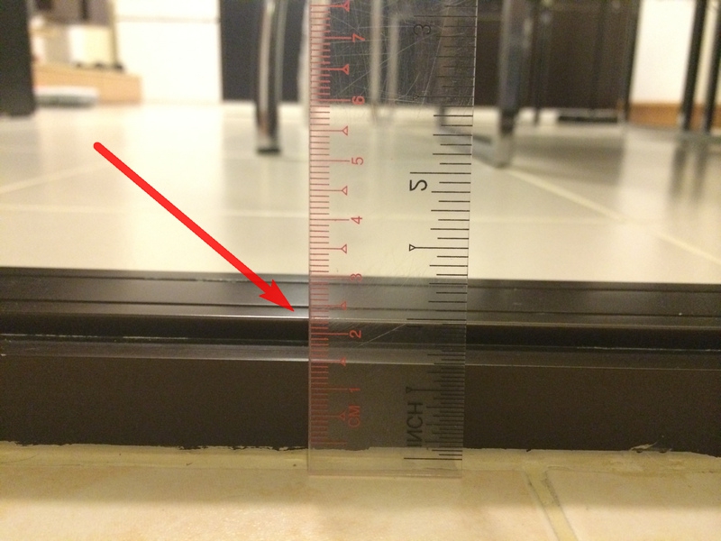 Floor Between Living Room and Kitchen Height