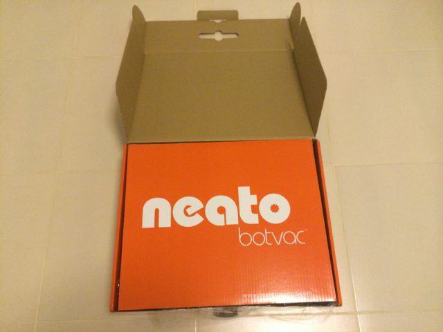 Neato Botvac 70e Box Unpacked Inside Covered