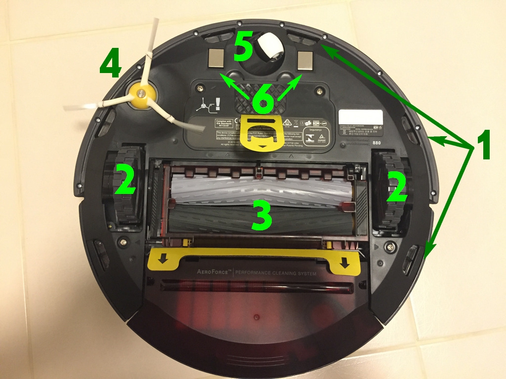 iRobot Roomba 880 Underside