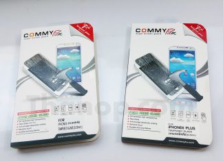 รีวิวกระจกนิรภัย iPhone 6 และ iPhone 6 Plus เหนียว ทนแรงกระแทกสูง Commy Screen Guard Tempered Glass Package Front