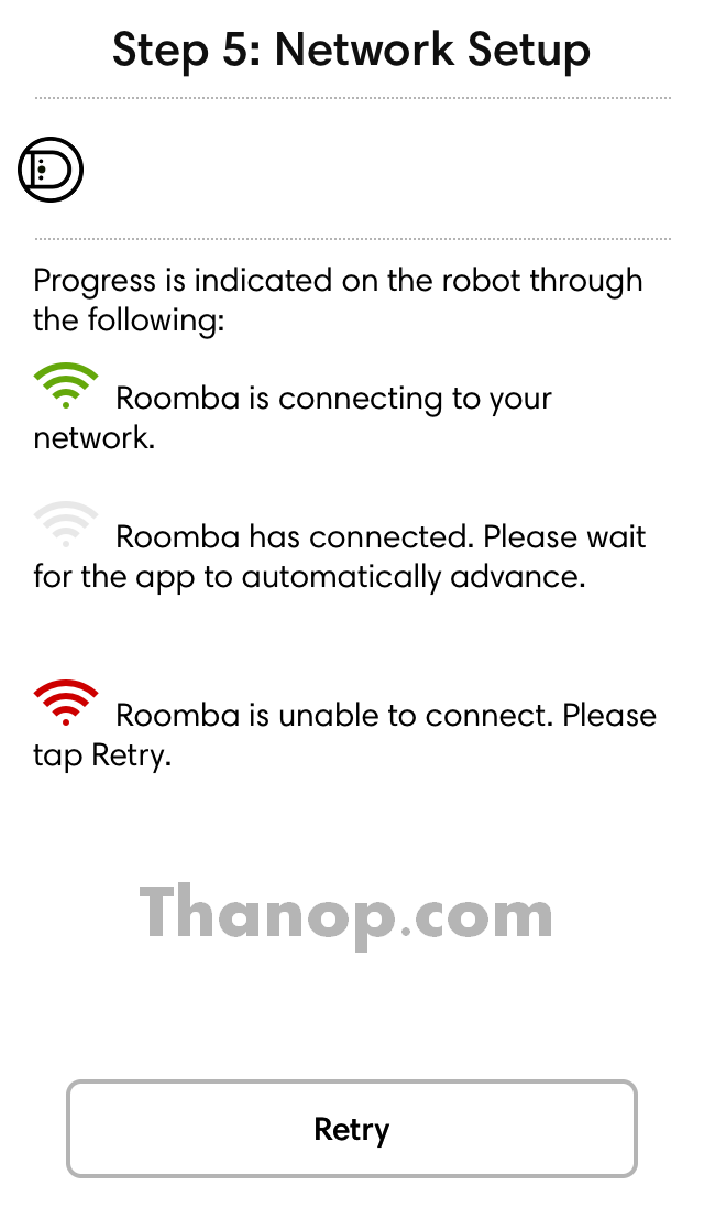 iRobot Home App Setup 5 Network Setup