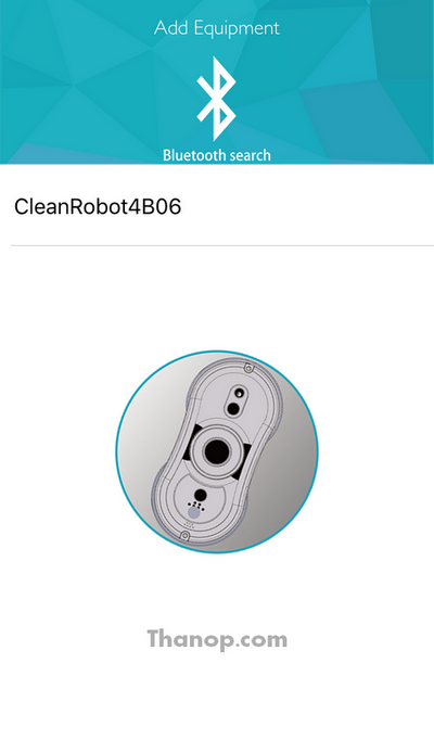 GlassBot W110S App Bluetooth Found