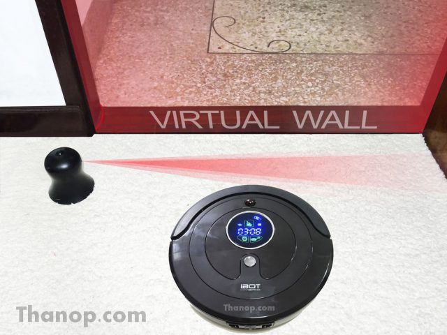 iBOT i800 Hybrid Feature Virtual Wall Working