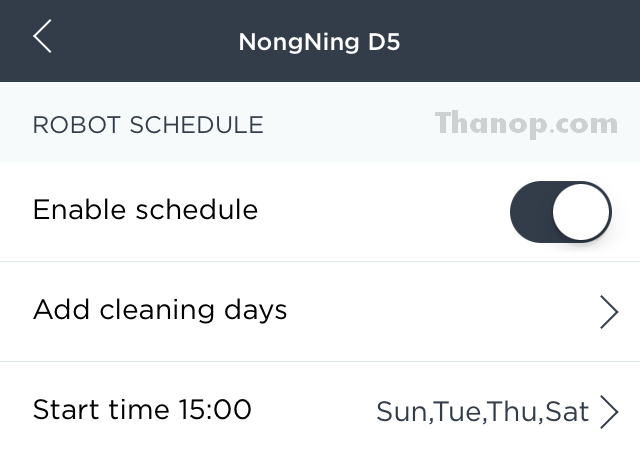 Neato Botvac D5 Connected Feature Scheduled Cleaning