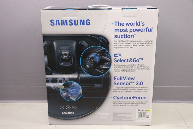 Samsung POWERbot VR9300 Box Rear