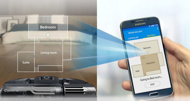 Samsung POWERbot VR9300 Feature Select and Go