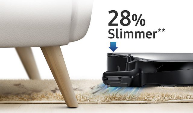 Samsung POWERbot VR7000 Feature 28 Percent Slimmer