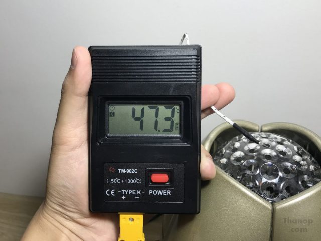 Airfree Lotus Test Air Outlet Temperature