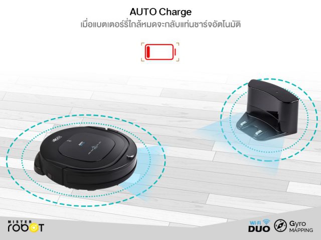 Mister Robot Duo Wi-Fi Feature Auto Recharge