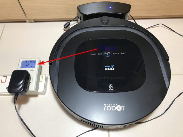 Mister Robot Duo Wi-Fi Power Consumption when Fully Charged