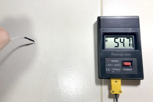 BISSELL Vac and Steam Tile Temperature Test After Steamed