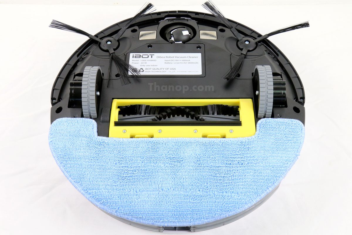 ibot-i900-hybrid-dibea-water-tank-and-microfiber-cloth-installed