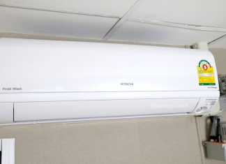 HITACHI Frost Wash แอร์ที่ล้างแอร์เองได้ เสียงเงียบ ประหยัดไฟ ฟอกอากาศได้ HITACHI Frost Wash AX18CJT Featured Image