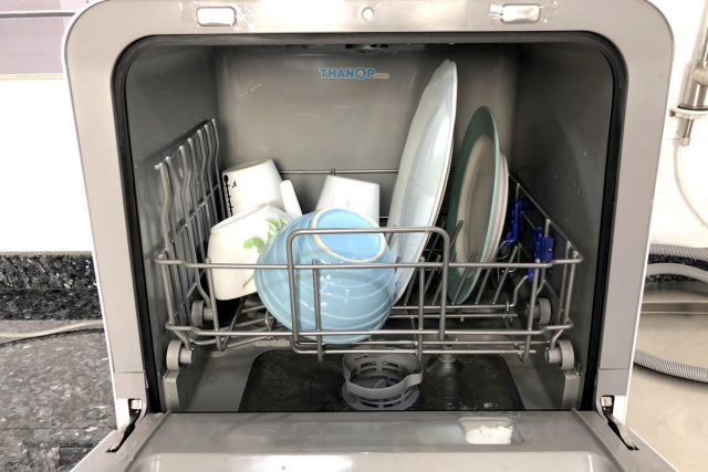 Mister Robot Home Dishwasher Tableware Basket Loaded