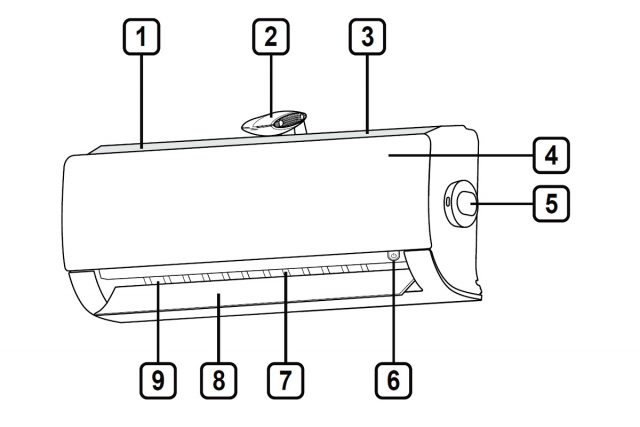 LG DUALCOOL with Air Purifying System Component Indoor Unit