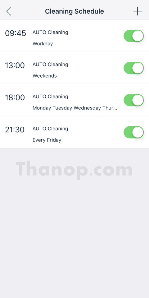 ECOVACS DEEBOT OZMO 930 App Interface Cleaning Schedule