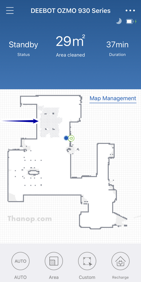 ECOVACS DEEBOT OZMO 930 App Interface Main Floor 1