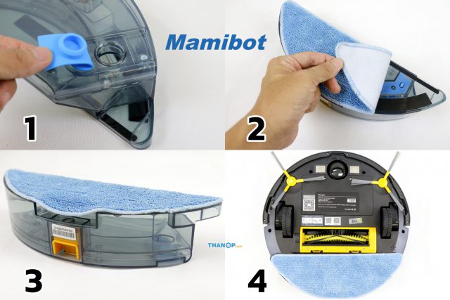 Mamibot EXVAC660 Platinum Water Tank and Microfiber Cloth Installation