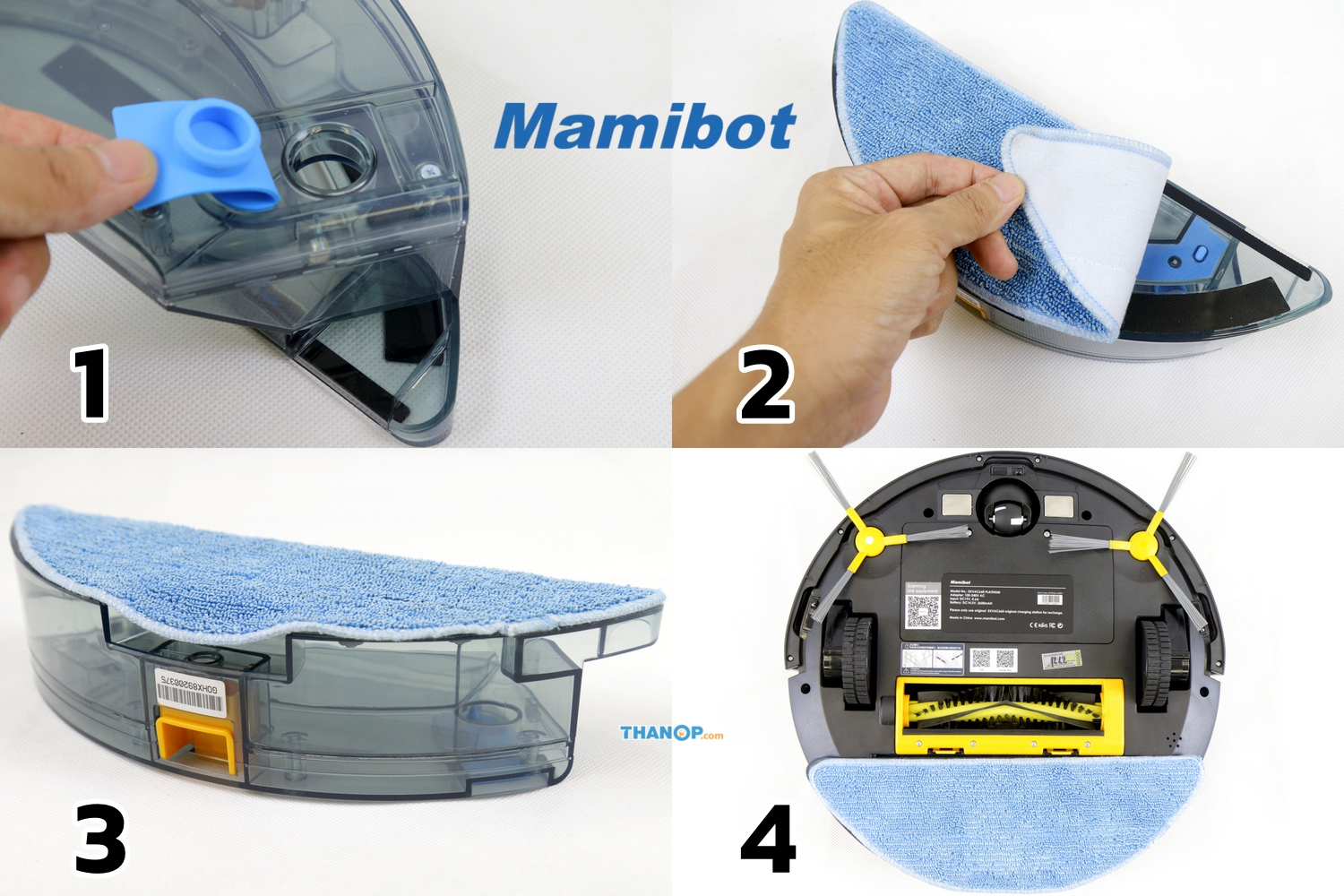 mamibot-exvac660-platinum-water-tank-and-microfiber-cloth-installation