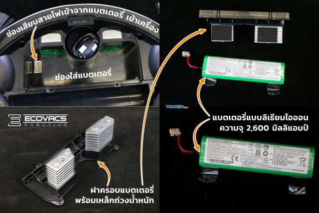 ECOVACS DEEBOT OZMO 900 Box Battery Detail