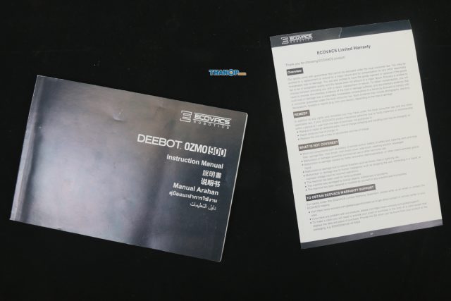 ECOVACS DEEBOT OZMO 900 User Manual and Limited Warranty Card