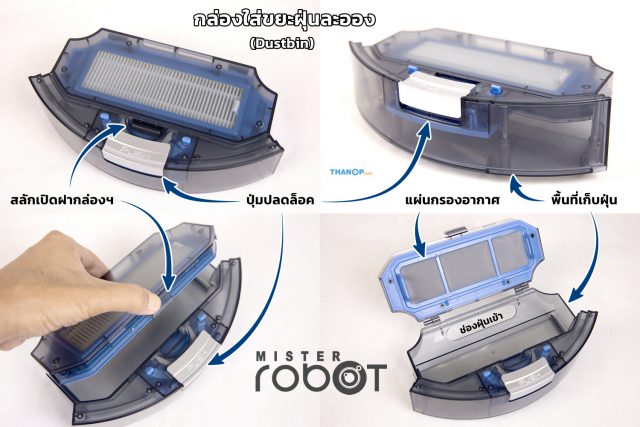 Mister Robot Hybrid LASER Map Dustbin Detail