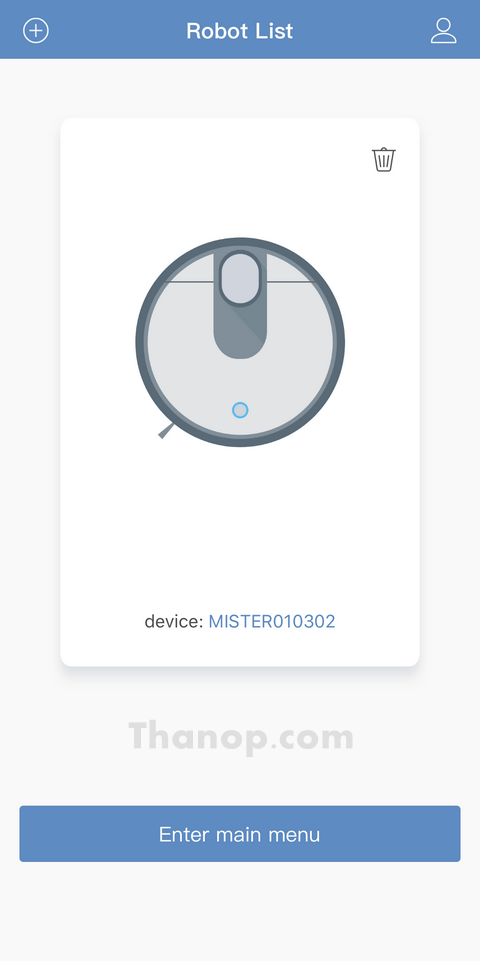 Mister Robot LASER MAX App Interface Device List