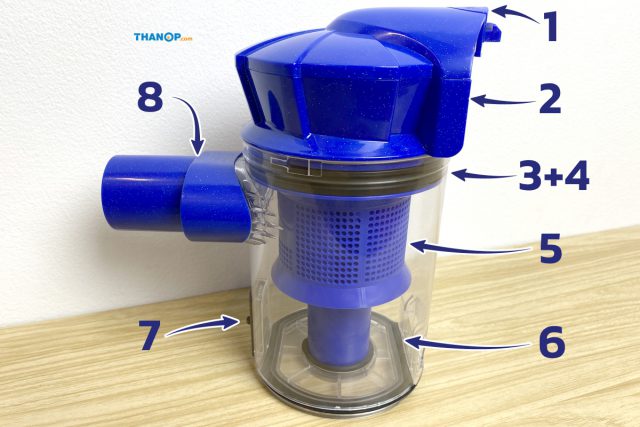 JOWSUA Cyclone Vacuum Cleaner Component Dust Canister