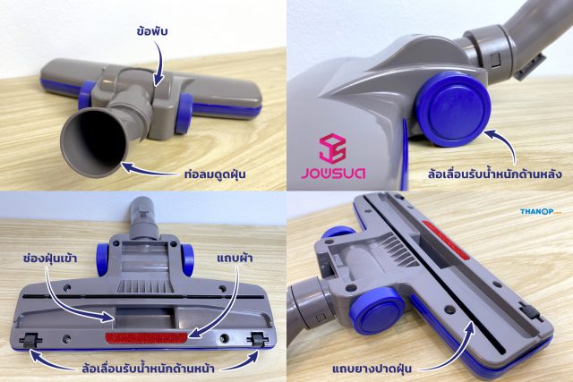 JOWSUA Cyclone Vacuum Cleaner Floor Brush Detail