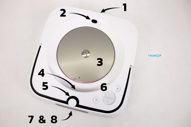 iRobot Braava jet m6 Component Top and Side