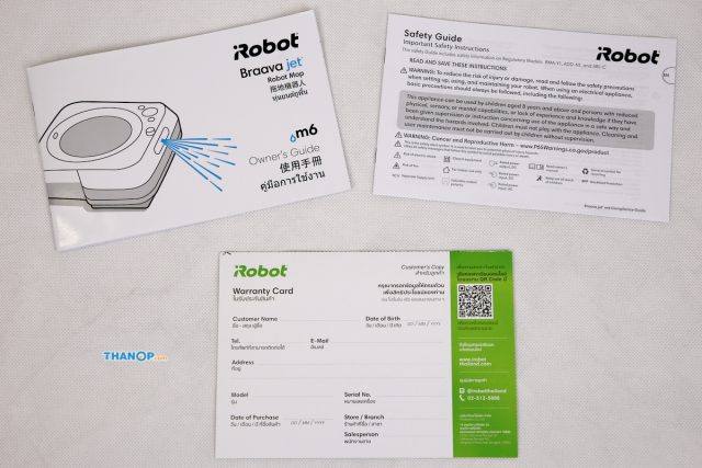 iRobot Braava jet m6 User Manual and Other Documents