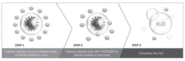 Wellis Air Disinfection Purifier Feature Disinfection Process