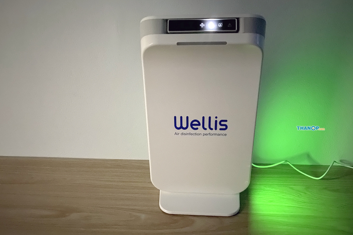 wellis-air-disinfection-purifier-working-night-mode