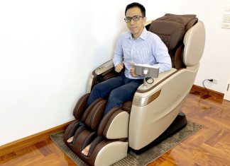 เก้าอี้นวดไฟฟ้า RESTER CEO EC-628K ระบบนวด 4 มิติ 62 ถุงลม รางลูกกลิ้งทรง L พร้อมหน้าจอ LED RESTER CEO EC-628K Featured Image