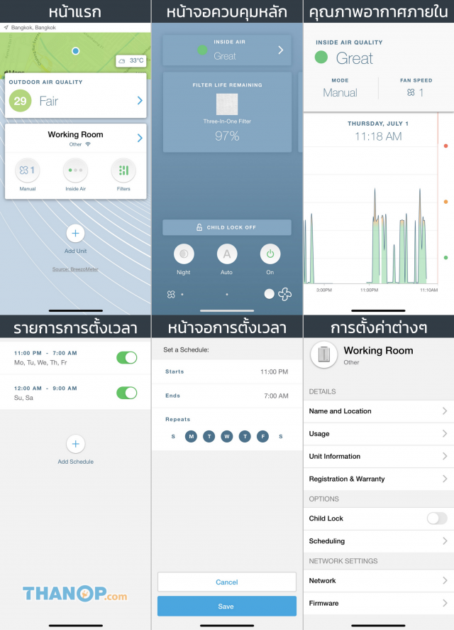 Atmosphere Connect App Interface General Example for Atmosphere MINI