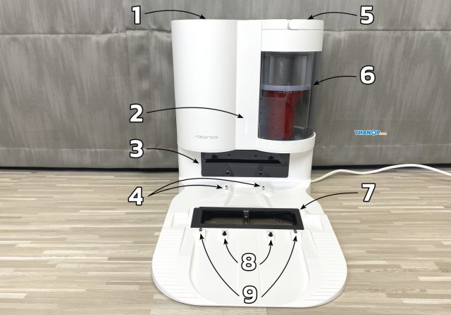 Roborock Auto-Empty Dock Component Top and Side