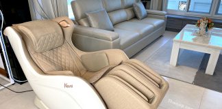 RESTER NOVA เก้าอี้นวดไฟฟ้าตัวเล็ก นวดคอ หลัง ไหล่ เอว น่อง ขา ฝ่าเท้า มีลำโพงบลูทูธ ปลั๊กไฟ USB สีสวยงาม RESTER NOVA OI-2218A Featured Image