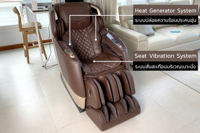 RESTER ALPHA EC-3209F Feature Heat Generation and Seat Vibration Systems